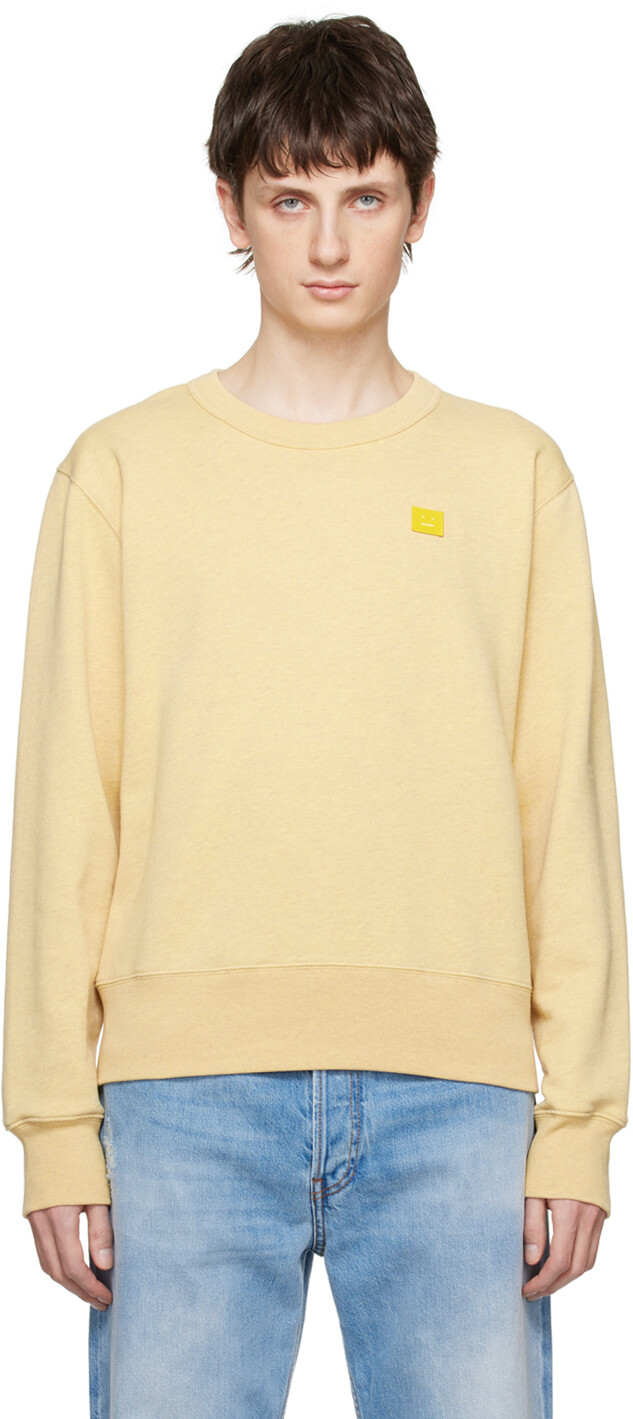 

Желтый свитшот с круглым вырезом Acne Studios