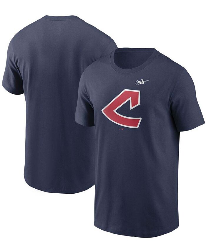 

Мужская темно-синяя футболка с логотипом Cleveland Indians Cooperstown Collection Nike, синий