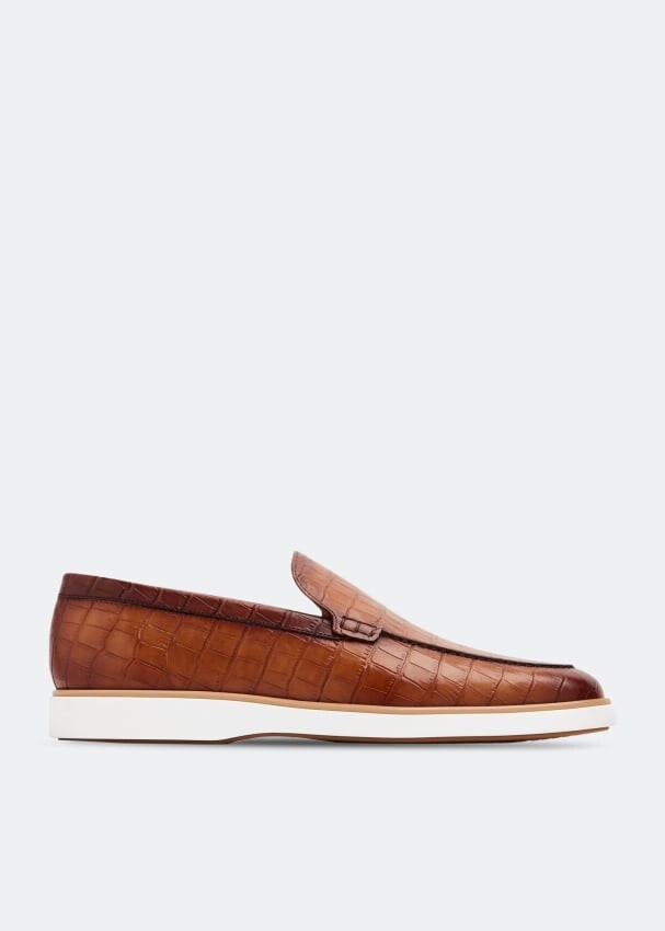

Лоферы MAGNANNI Leather loafers, коричневый