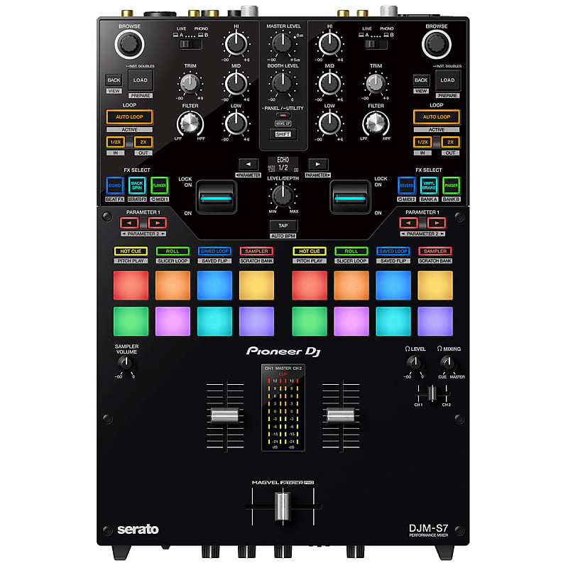 Pioneer DJM-S7 Scratch Style 2-канальный DJ-микшер с поддержкой Bluetooth DJM-S7 Scratch Style 2-channel Performance DJ Mixer w/ Bluetooth - фото