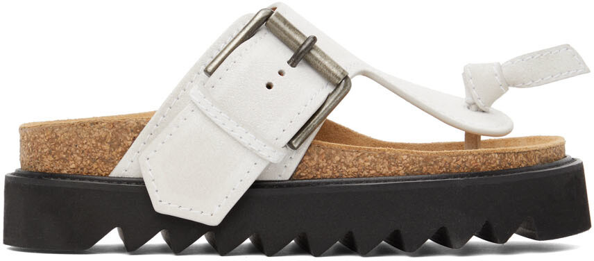 

Кожаные сандалии Off-White на плоской подошве Acne Studios