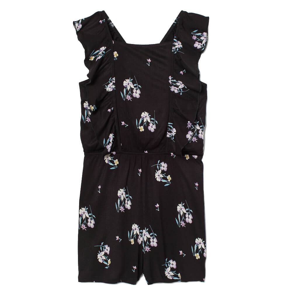 

Комбинезон H&M Flowers Printed Flounced, черный