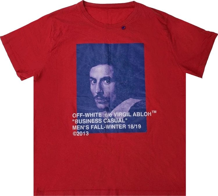 Футболка Off-White x MCA Figures of Speech Bernini T-Shirt 'Red', красный - фото