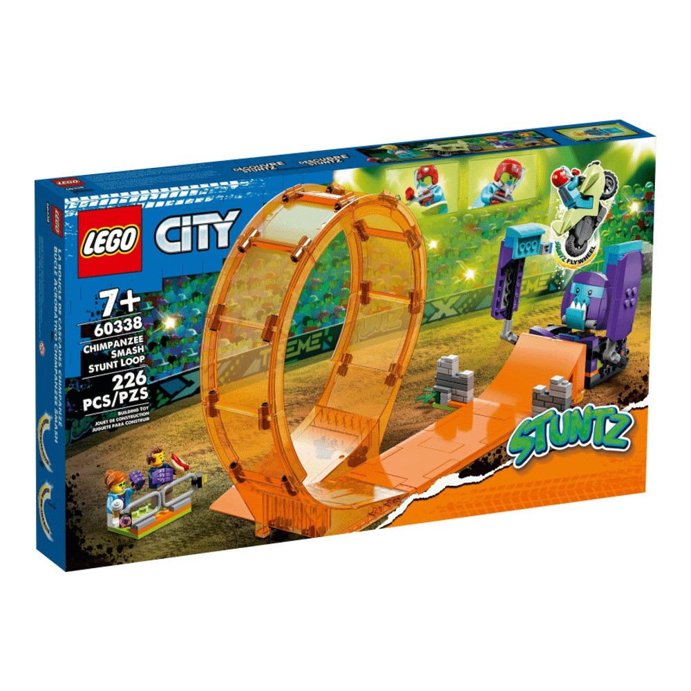 Конструктор LEGO City 60338 Трюковая петля Сокрушительный шимпанзе конструктор lego city трюковая арена двойная петля 60339