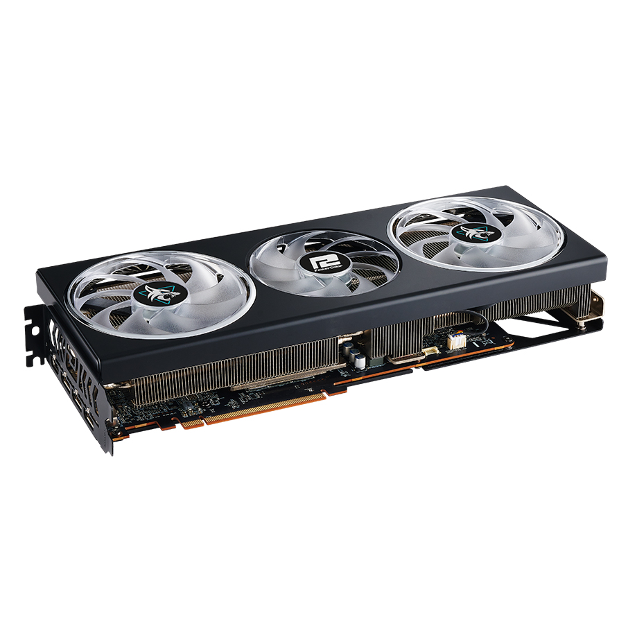 Видеокарта PowerColor Radeon RX 7700 XT Hellhound, 12Гб, черный цена и фото
