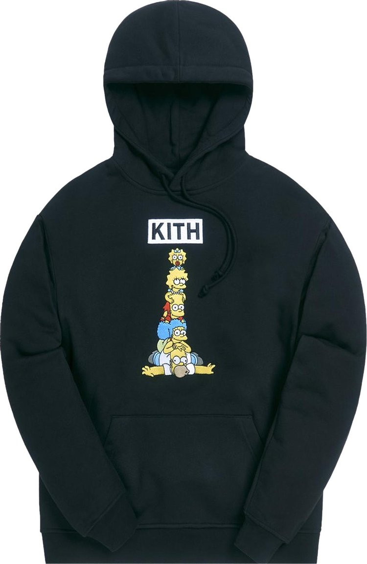 Худи Kith For The Simpsons Family Stack Hoodie 'Black', черный - фото