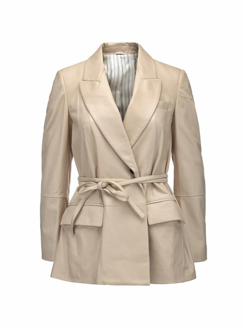 

Кожаный жакет Brunello Cucinelli