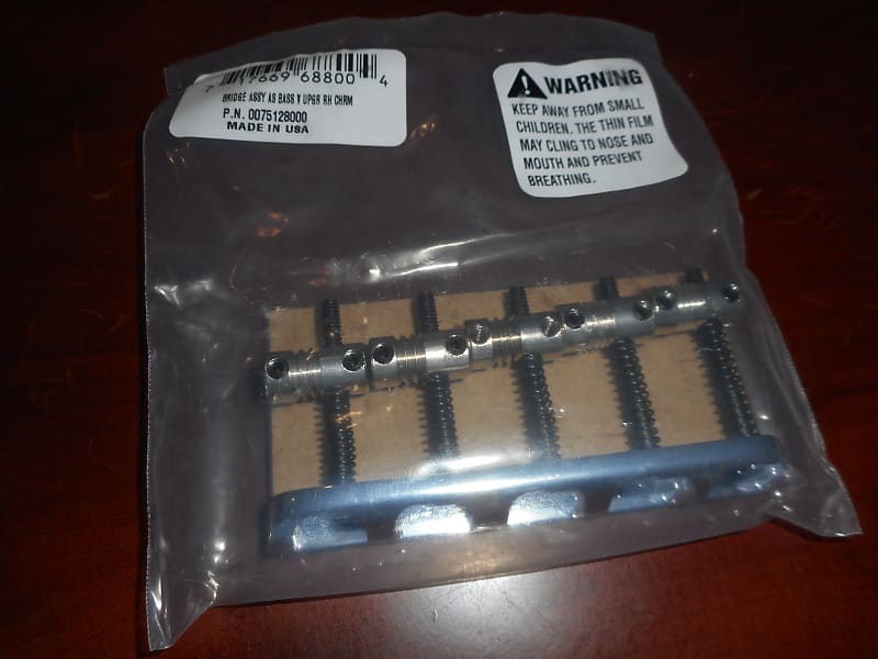 Fender American Standard 5-String Bass Bridge, '08-'16, CHROME, 007-5128-000 - фото