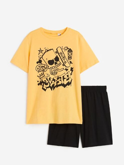 

Пижамный комплект H&M x The Simpsons, желтый