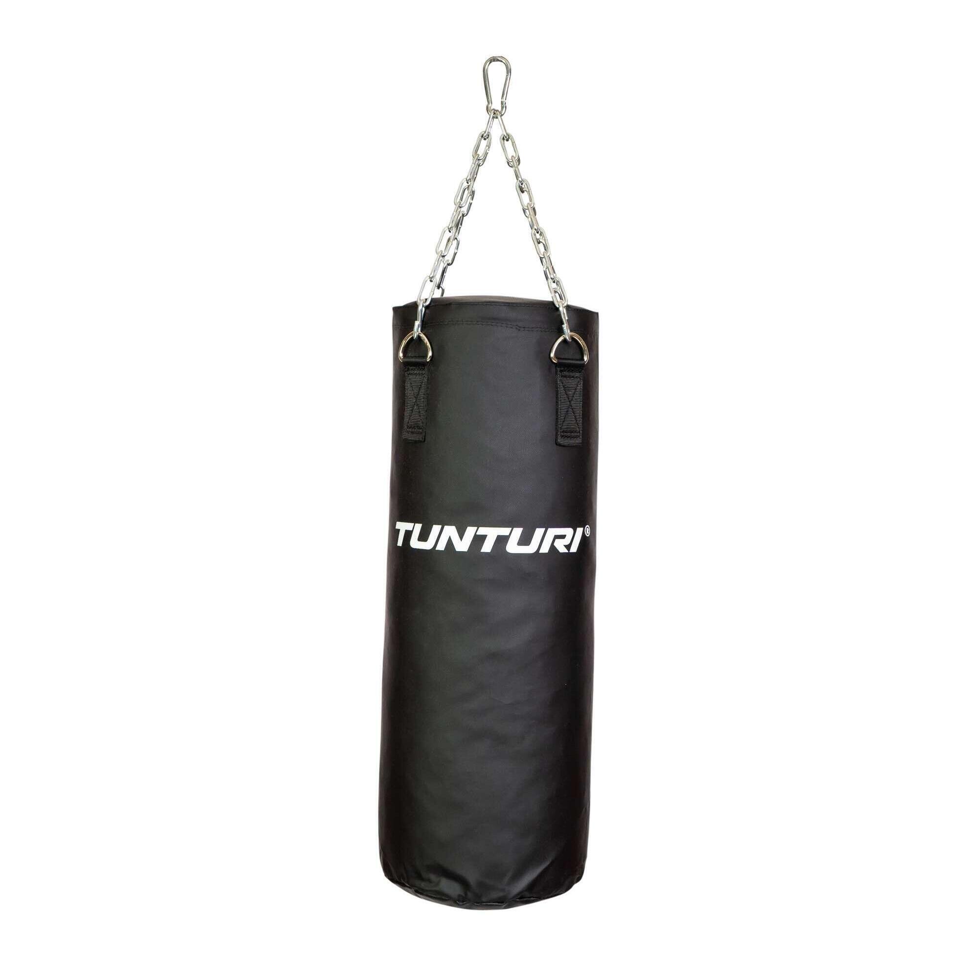 Боксерская груша - боксерская груша - боксерская груша - 70 см - заполнена, включая цепь TUNTURI, черный