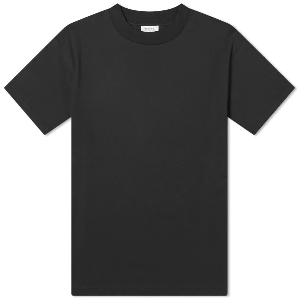 

Футболка Sunspel Mock Neck Tee, Черный