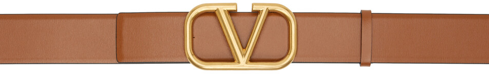 

Коричневый ремень с логотипом VLogo Valentino Garavani