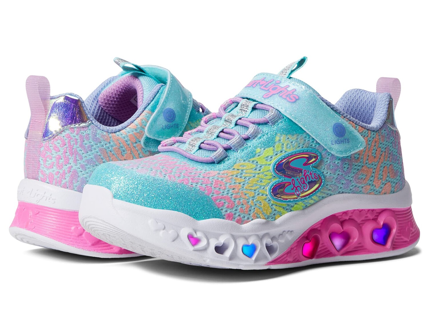 

Кроссовки SKECHERS KIDS, Sport Lighted - Flutter Heart Lights - Loves Wild 302314L