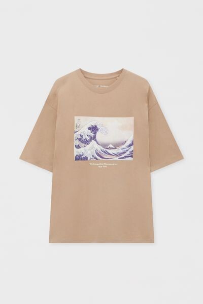 

Футболка The Great Wave off Kanagawa PULL&BEAR