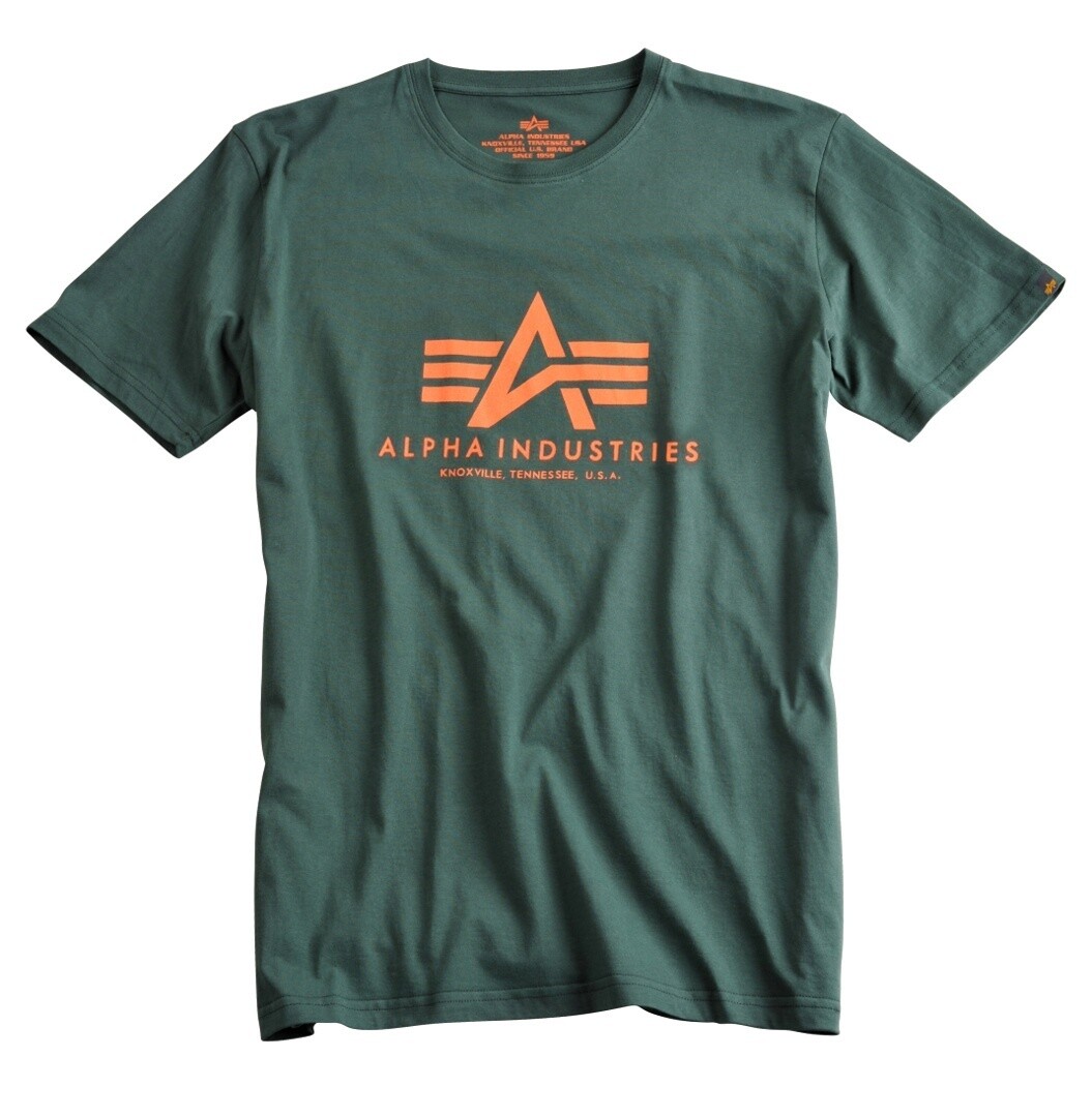 

Футболка Alpha Industries Basic, темно-зеленая