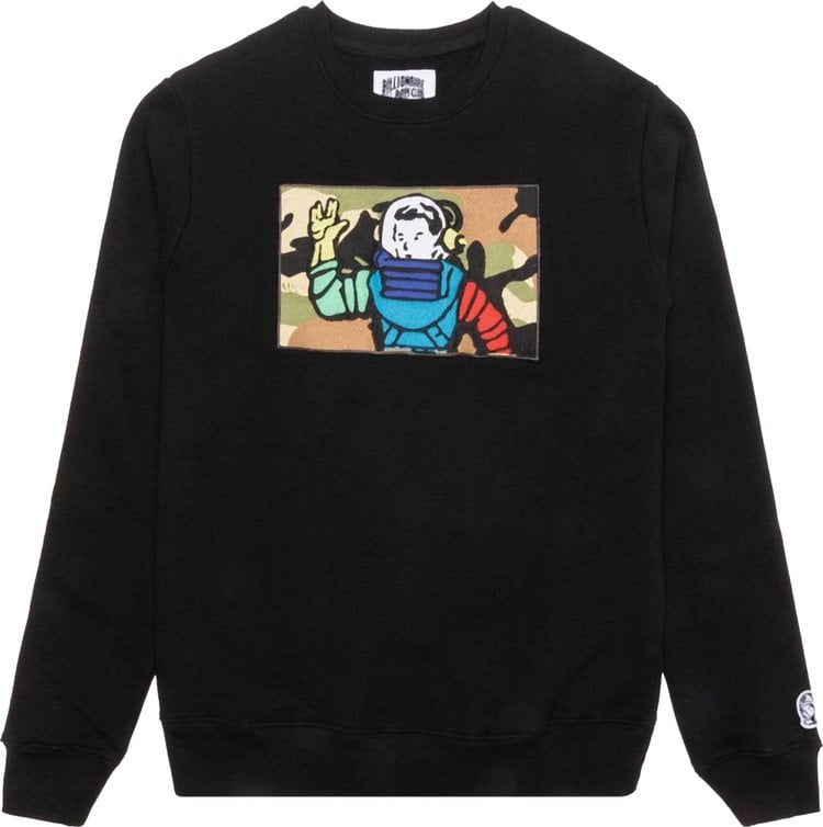 Толстовка Billionaire Boys Club BB Astro Camo Crew 'Black', черный - фото