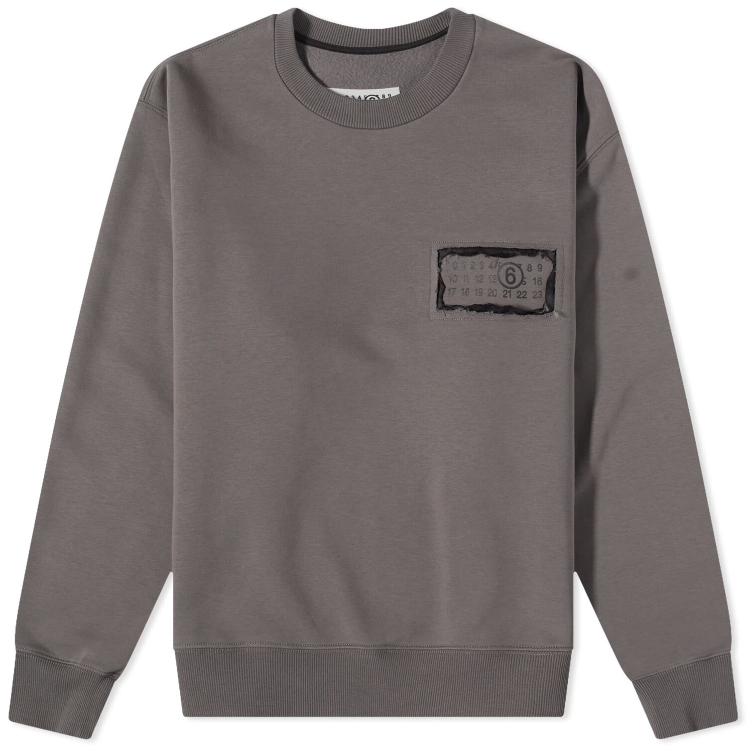 

Свитшот MM6 Maison Margiela 3-layer Crew, серый