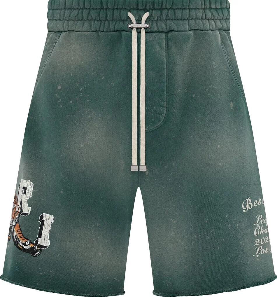 

Шорты Amiri Vintage Tiger Sweatshort, зеленый