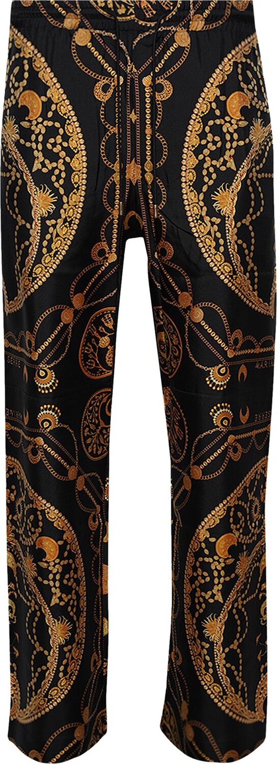 

Брюки Marine Serre Ornament Jewelry Trousers 'Black', черный