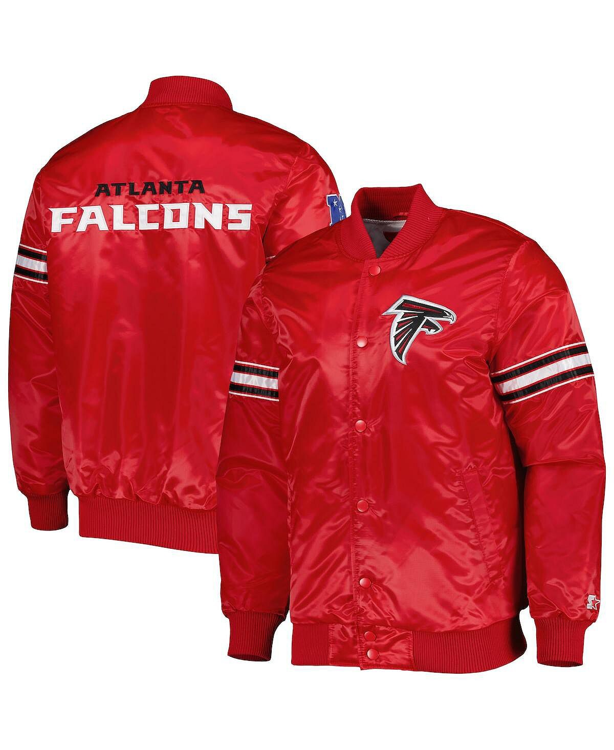 

Мужская красная куртка atlanta falcons the pick and roll full-snap Starter, красный