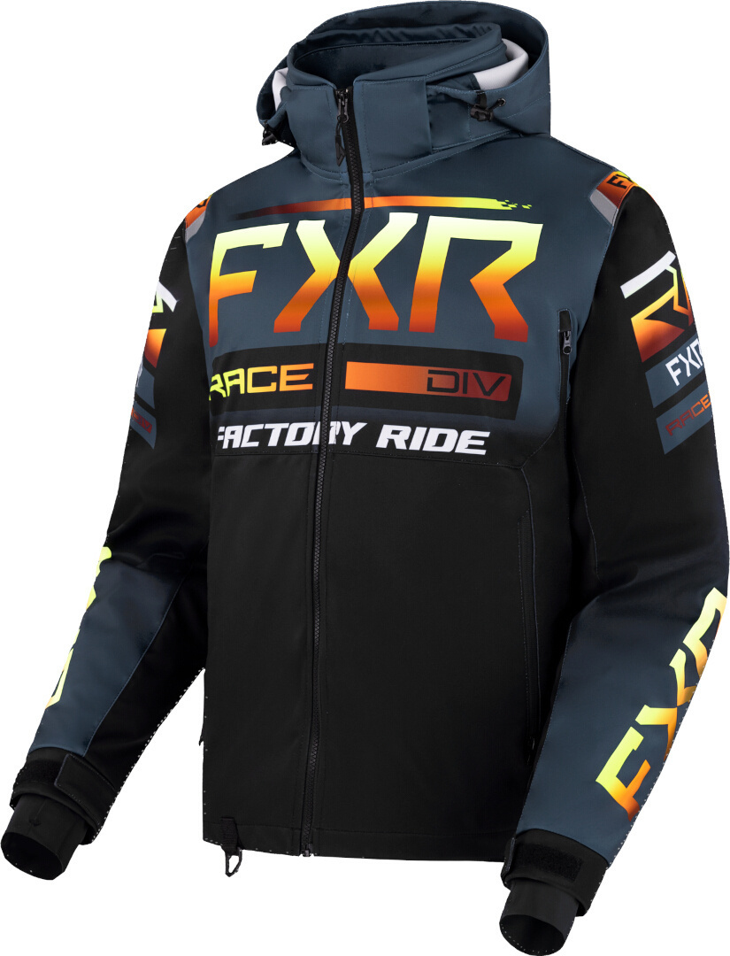 Куртка водонепроницаемая FXR RRX для мотокросса, черный/серый/белый водонепроницаемая куртка для мотокросса rrx fxr черный серый желтый
