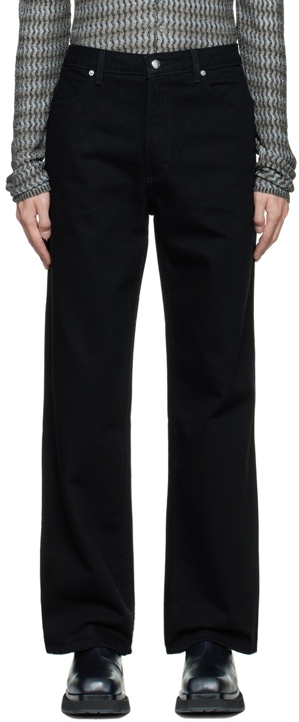 

Черные широкие джинсы Eckhaus Latta
