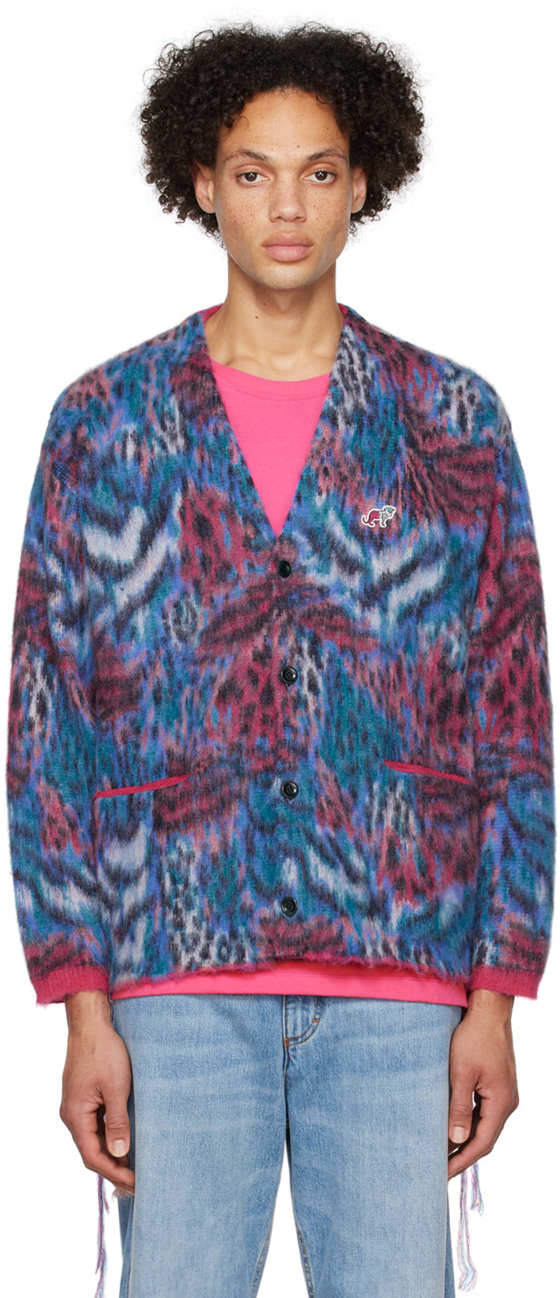 

Красный кардиган с животными Doublet