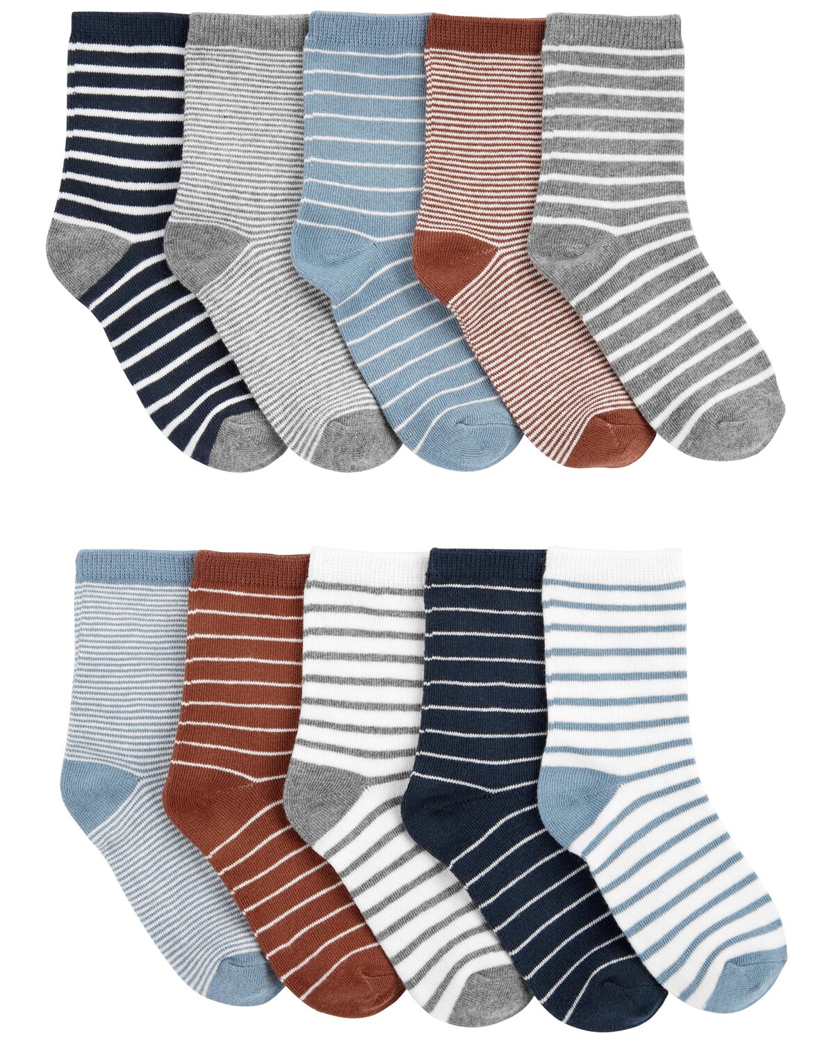 

Детские носки в полоску (10 шт.) Carter's, синий