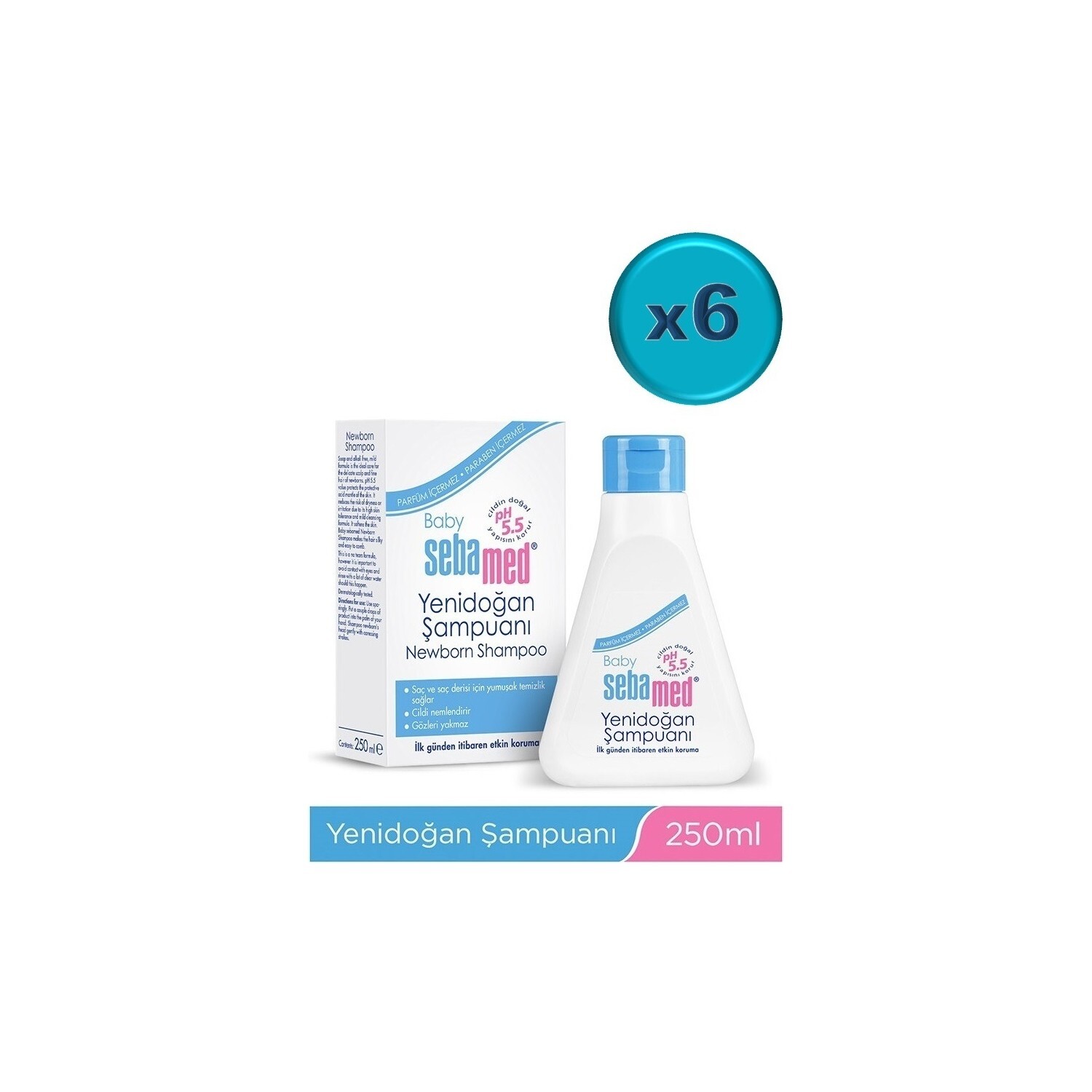 

Sebamed Baby Shampoo 250 мл для новорожденных (набор из 6 шт.)