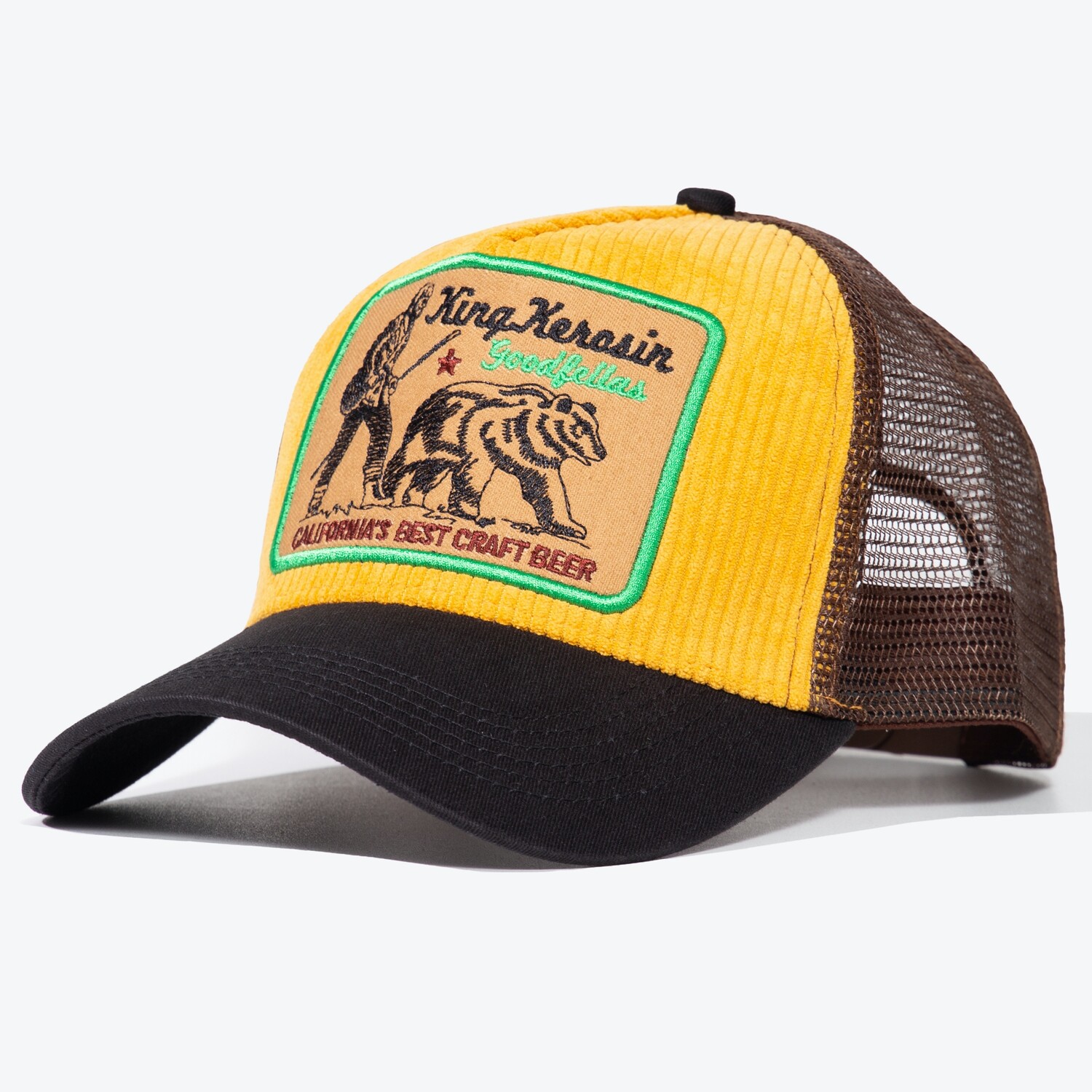 

Бейсболка King Kerosin King Kerosin Trucker Goodfellas, желтый