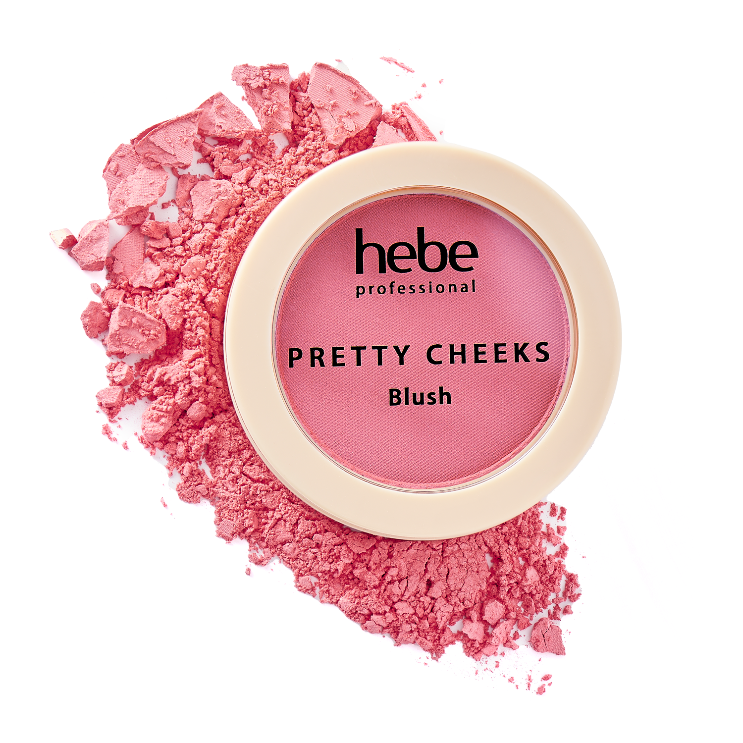 Румяна бриллиантовая роза Hebe Professional Pretty Cheeks Blush, 3,5 гр hebe