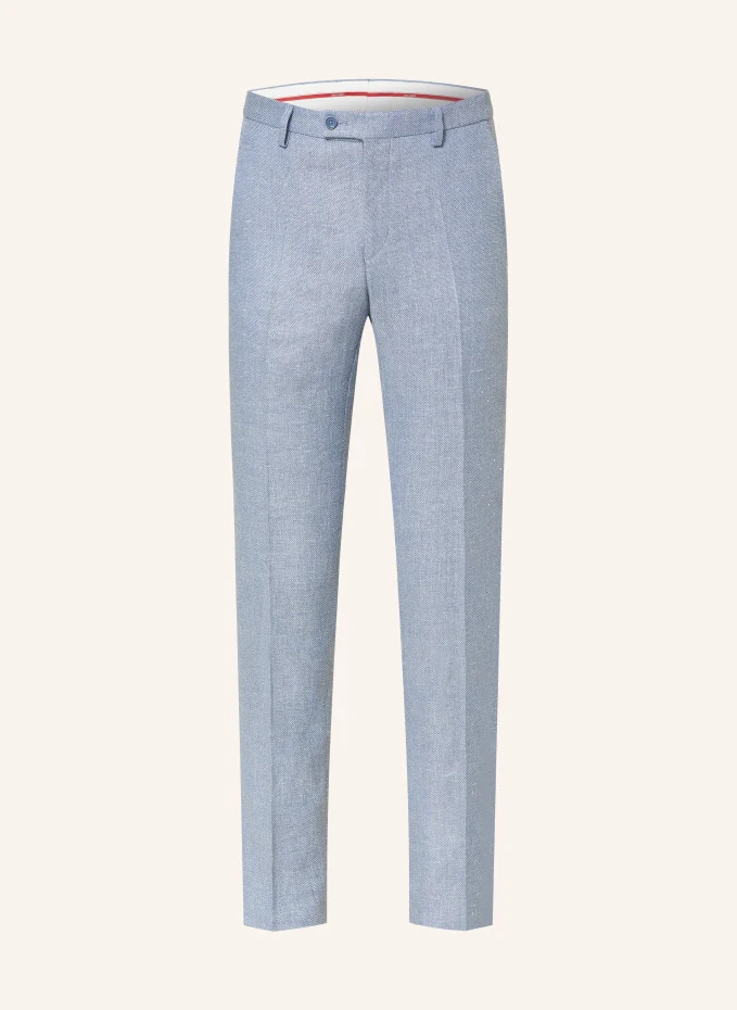Костюмные брюки узкого кроя cg paco с льном Cg - Club Of Gents, синий цена и фото