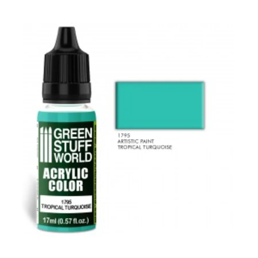 

Тропическая Бирюза, Paint - Acrylic Color Paint - 17ml (Green Stuff World)