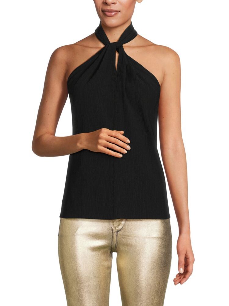 

Топ с поворотным вырезом Bcbgmaxazria, черный