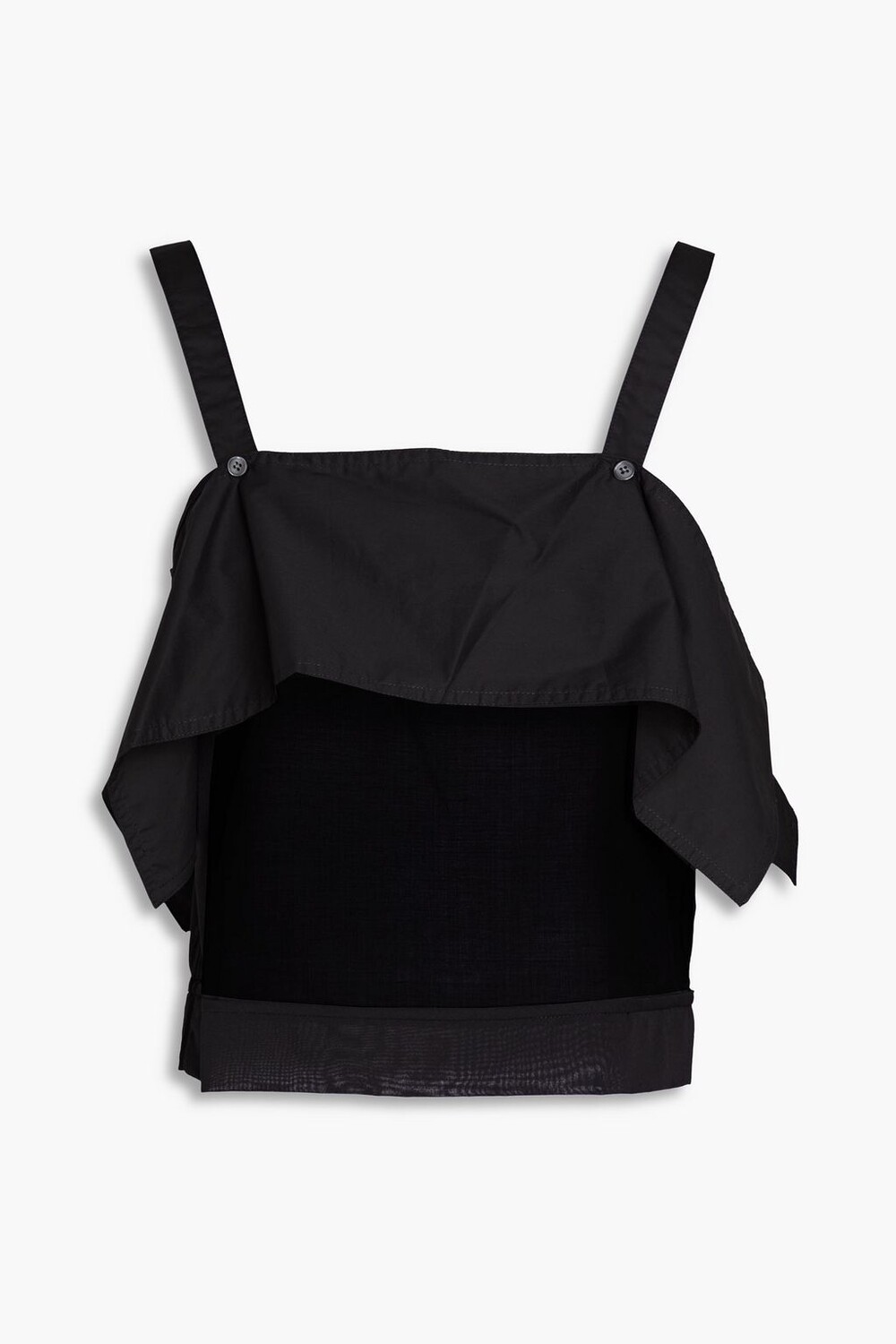 

Многослойный топ из вуали и поплина 3.1 PHILLIP LIM, черный