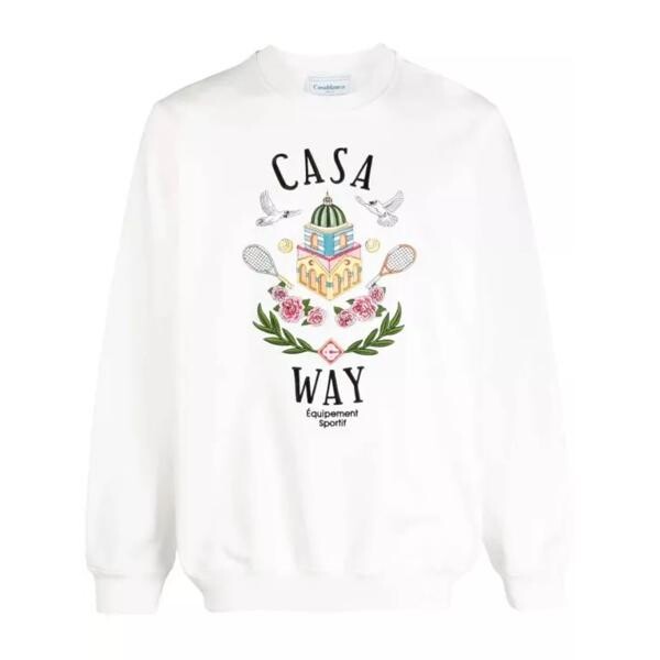 

Футболка casa way cotton sweatshirt Casablanca, белый