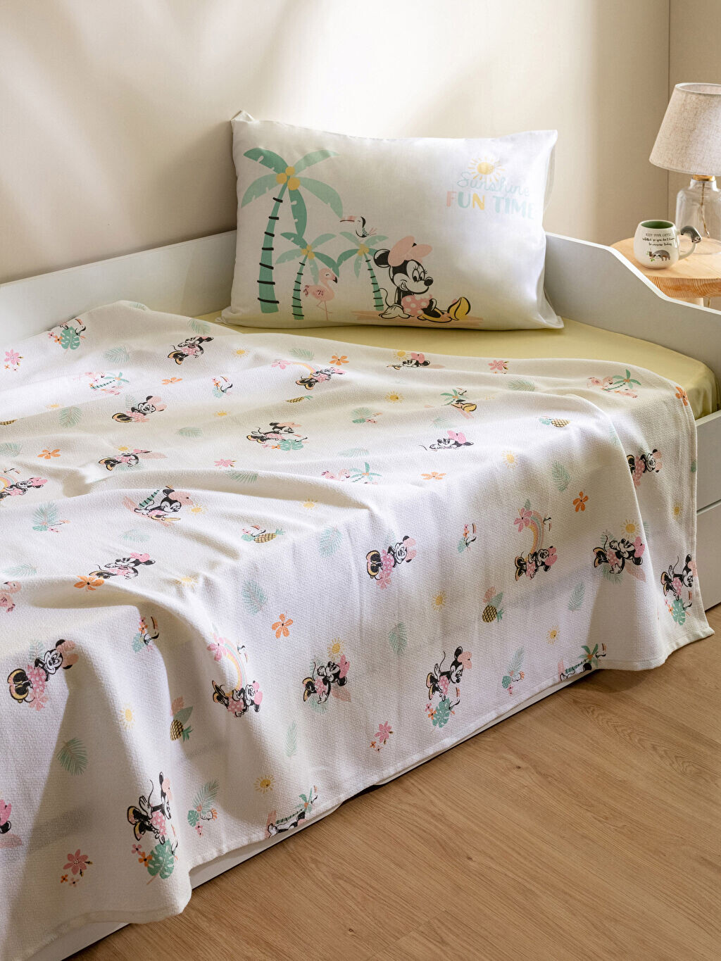 

Лицензированный хлопковый комплект Minnie Mouse из пике для одного ребенка LCW Home