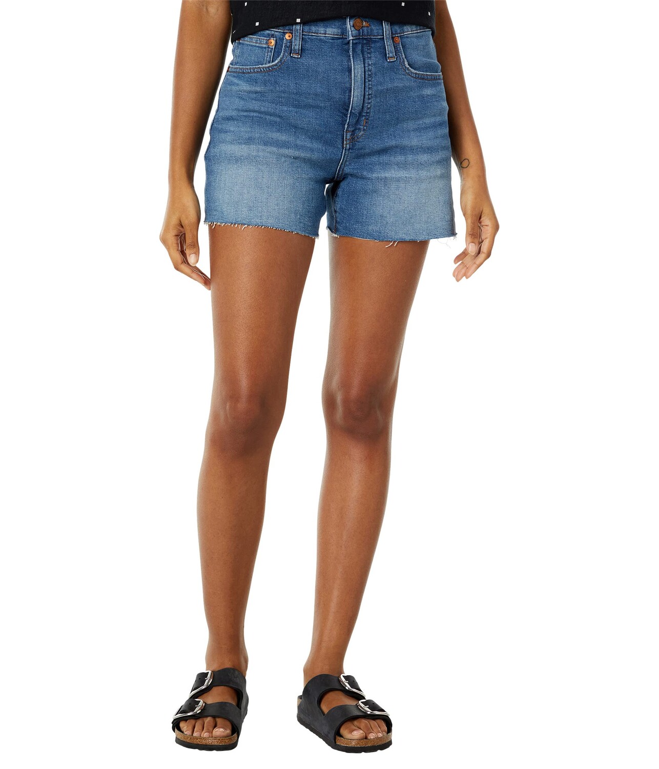 

Шорты Madewell, High-Rise Denim Shorts in Lavista Wash