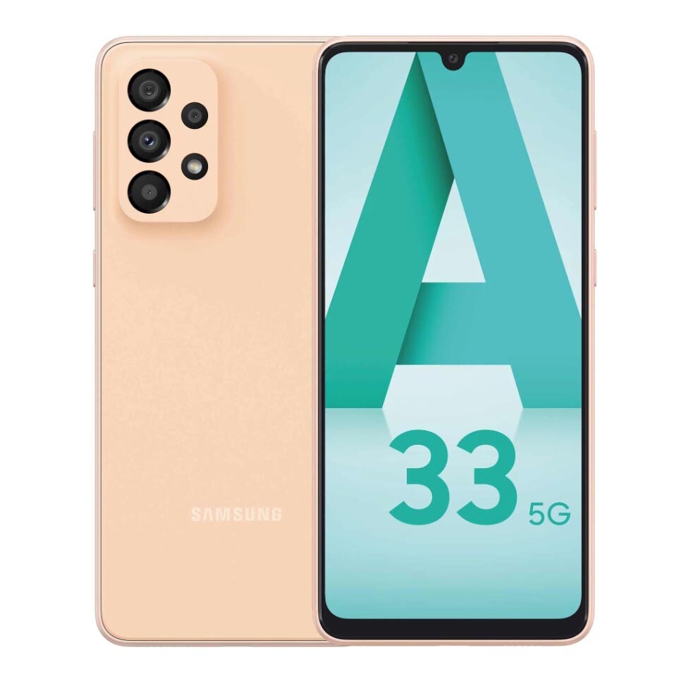 

Смартфон Samsung Galaxy A33 5G 6ГБ/128ГБ, персиковый, Бежевый