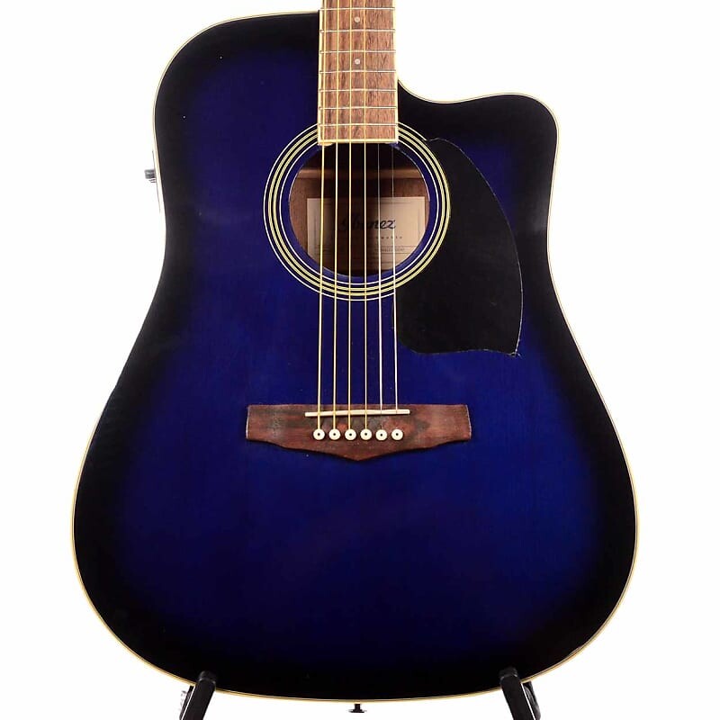 

Акустическая/электрическая гитара Ibanez PF Series PF15ECE - прозрачно-синий Sunburst PF15ECETBS