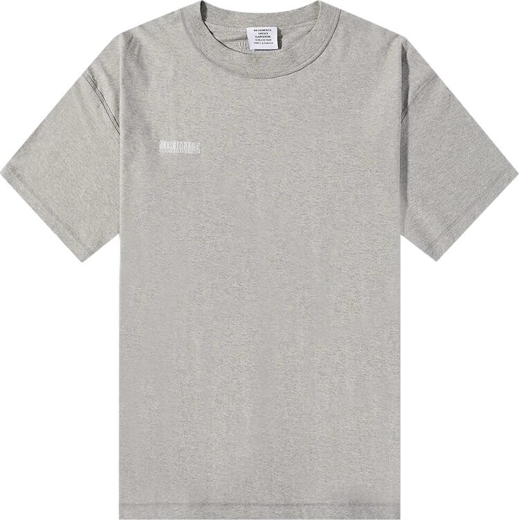 

Футболка Vetements Inside Out Tee 'Grey', серый