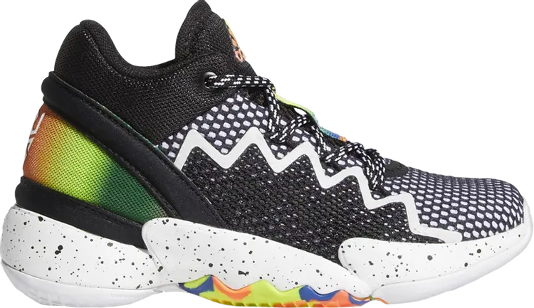 

Кроссовки Adidas D.O.N. Issue #2 Little Kids 'Black Multi', черный