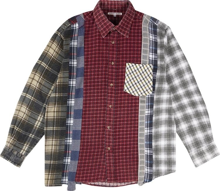 

Рубашка Needles Rebuild Flannel Shirt 'Assorted', разноцветный