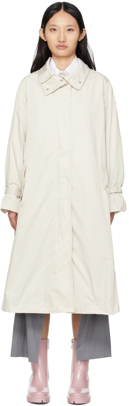 

Тренч Off-White Tourgeville Moncler, Белый