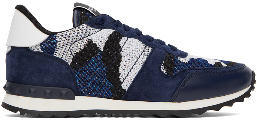 

Синие кроссовки Rockrunner Valentino Garavani