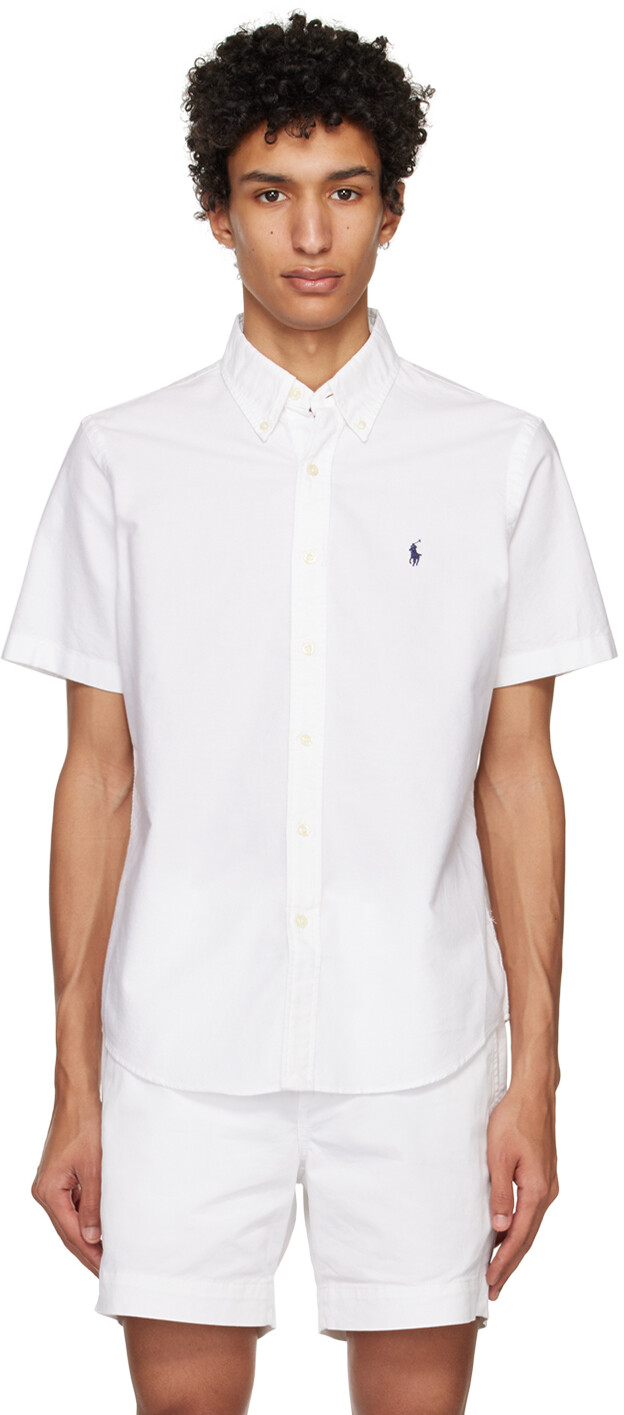 

Белая рубашка, окрашенная в готовом виде Polo Ralph Lauren