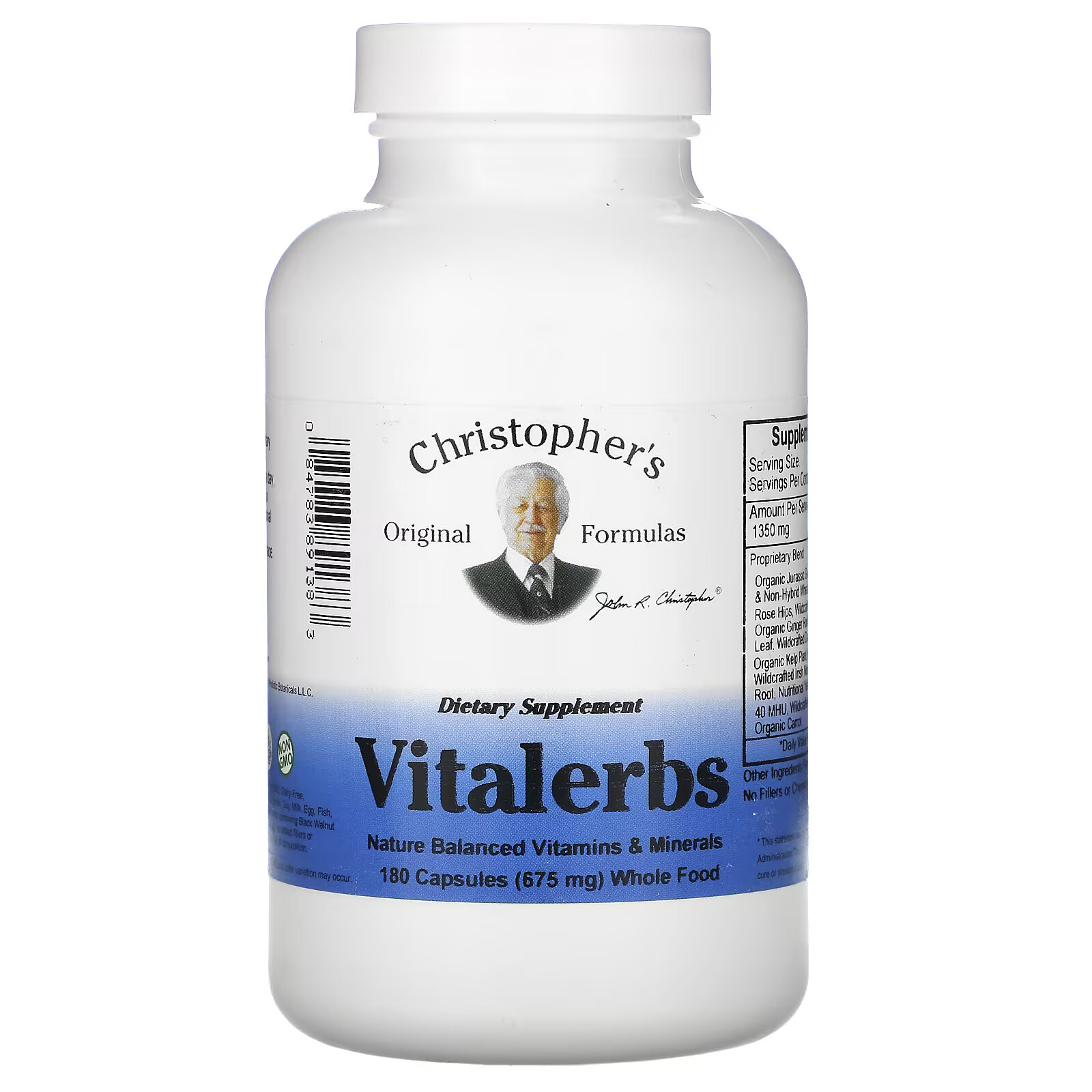 Christopher's Original Formulas, Vitalerbs 180 капсул - фото