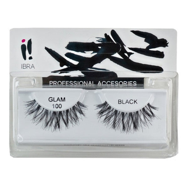 

Ibra Пара накладных ресниц на полоске Glam 100 Black