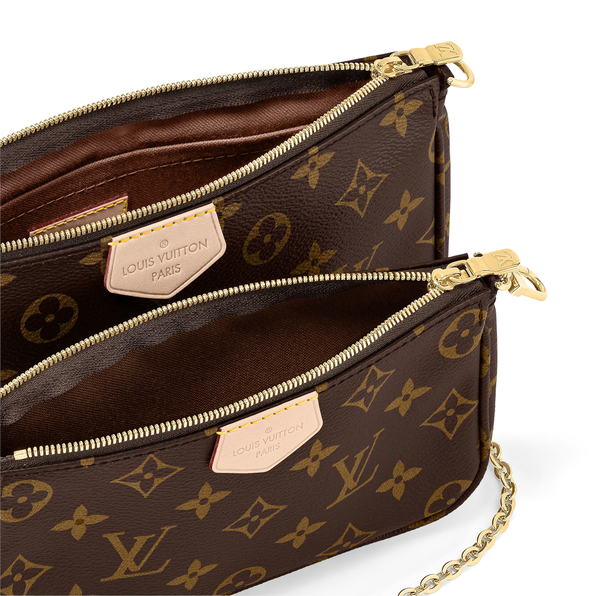 Сумка Louis Vuitton Multi Pochette Accessoires Monogram, коричневый/хаки