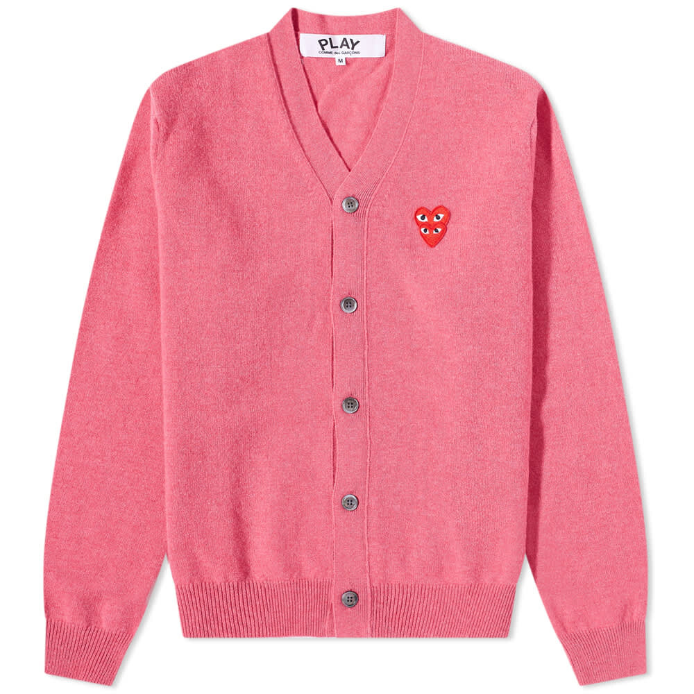 

Джемпер Comme des Garçons Play Overlapping Heart Cardigan, Розовый, Джемпер Comme des Garçons Play Overlapping Heart Cardigan
